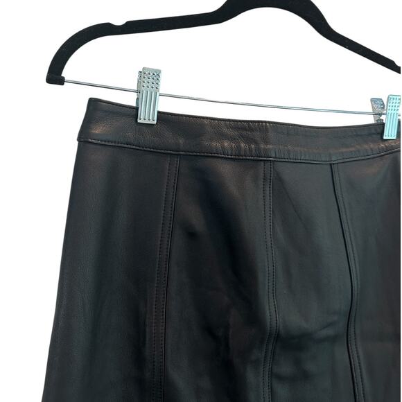 Rag & Bone Rosie Black Leather Mini Skirt Size 4 - Picture 5 of 9